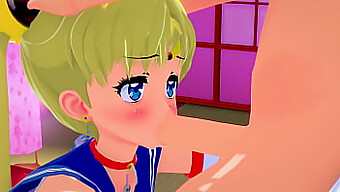 Sailor Moon在3d动漫中与淫荡学生的淫荡pov遭遇